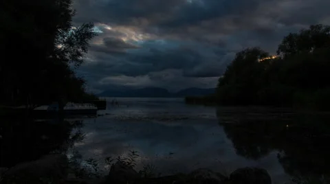 Timelapse Lake Neuchâtel Stock Footage 54474208