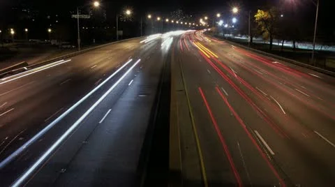 Timelapse Lake Shore Drive Video stock 11600992