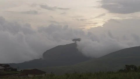 Timelapse of landscape and clouds Stock Footage 122441564