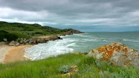 Timelapse. landscape generals beaches. Stock Footage 11172507