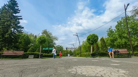 Timelapse of the landscape, the landscape of action and life, impression Stock-Footage 129623719