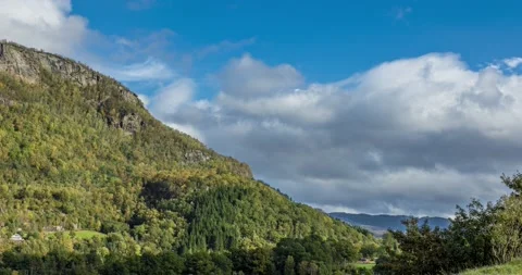 Timelapse of landscape in the mountains Stock Footage 218627682