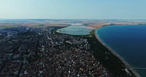 Timelapse Of Large Cloud Mass Covering Port City On Sunny Day Storm Approaching Stock-Footage 300506845