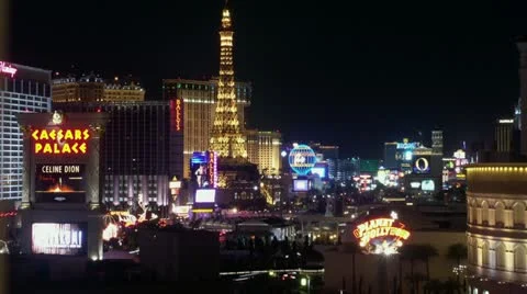 Timelapse Las Vegas skyline Video stock 11604232