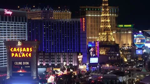 Timelapse Las Vegas skyline Stockbeeldmateriaal 11604261