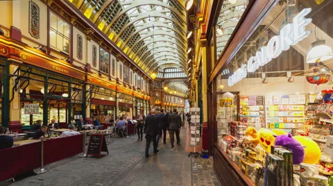 Timelapse Leadenhall with transition of point of view UHD Video stock 68413865