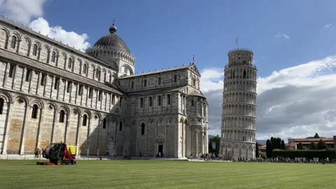 Timelapse of the leaning tower of Pisa Stock Footage 217077593