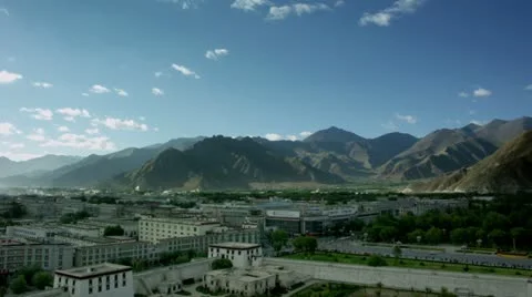 Timelapse Lhasa landscape Vídeo Stock 11570269