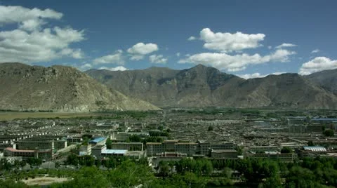 Timelapse Lhasa landscape Vídeo Stock 11611371