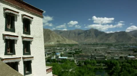 Timelapse Lhasa landscape Vídeo Stock 11611377