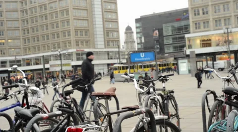 Timelapse of life at Berlin Alexanderplatz 스톡 동영상 47226867