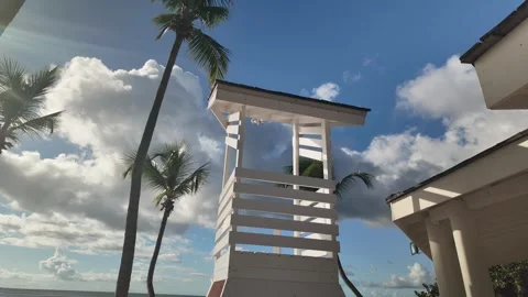 Timelapse Life Guard Station 库存影片 341514537