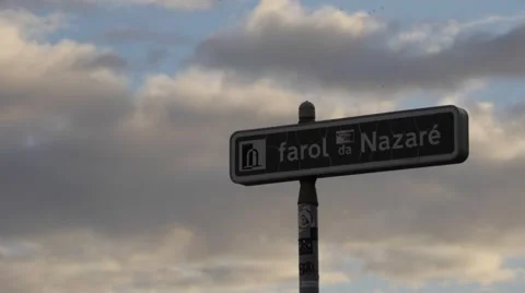 Timelapse Lighthouse in Nazare 스톡 동영상 63274777