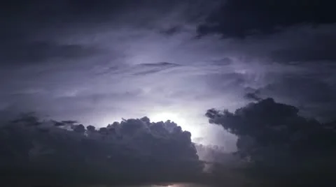 Timelapse lightning storm 스톡 동영상 11543548