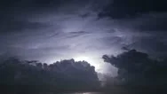 Timelapse Lightning Storm Stock Footage