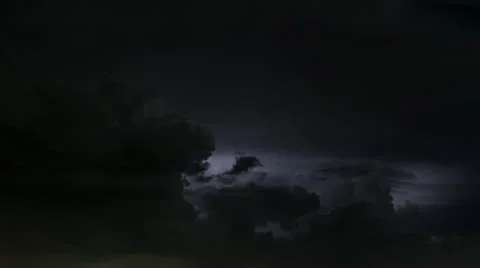 Timelapse lightning storm Stock Footage 11580994