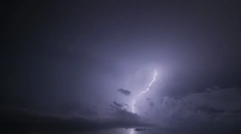 Timelapse lightning storm 库存影片 11581000