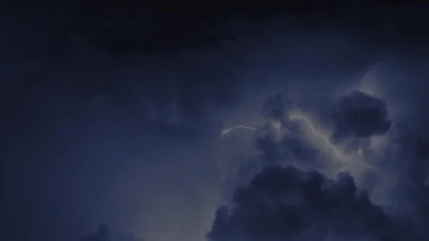 Timelapse of lightning before a storm in the sky Stock Footage 304220029