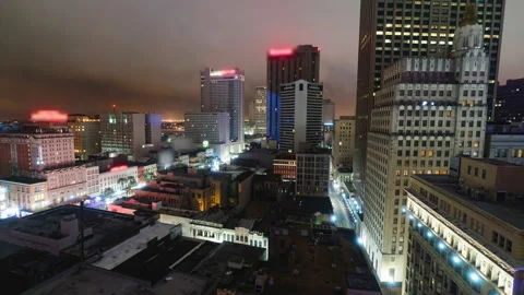 Timelapse Lockdown Of Downtown Buildings During Sunrise - New Orleans, Louisiana Stock-Footage 234081787