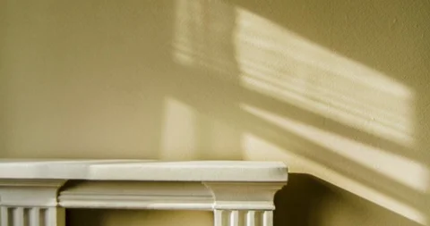 Timelapse of the loft space, rooms with a white stone fireplace Stock-Footage 129572762