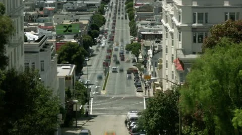 Timelapse Lombard Avenue 스톡 동영상 11609155