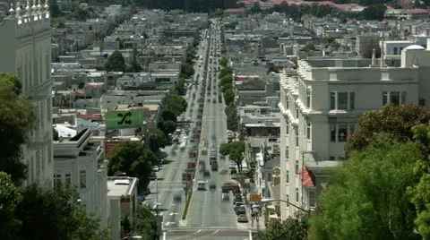Timelapse Lombard Avenue 스톡 동영상 11609189