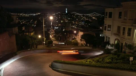 Timelapse Lombard Street 動画素材 11609232