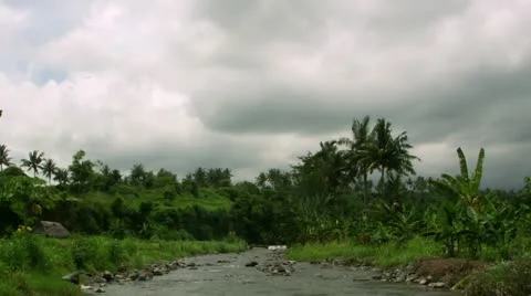 Timelapse Lombok river Видео 11604091