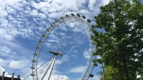 Timelapse of london eye Stock Footage 51548344