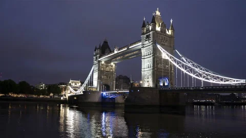 Timelapse Of London Tower Bridge Stock Footage 233850682