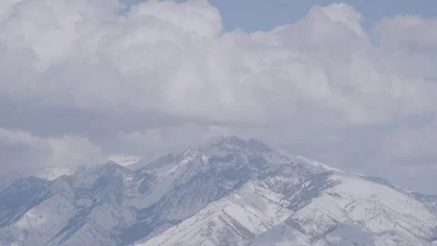 Timelapse of Lone Peak in the Wasatch Mountains Stock-Footage 242458396