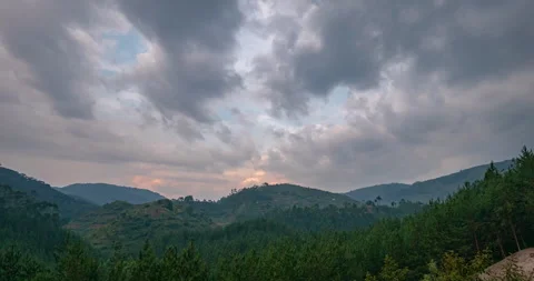 Timelapse looking over Bwindi Impenetrable Forest, Uganda Vídeo Stock 132865897