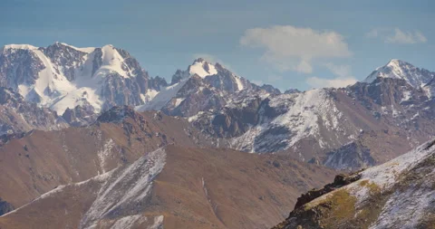 Timelapse loop, clouds over the Tien Shan mountains Stock Footage 219678627