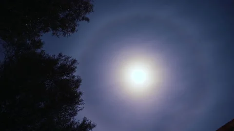 Timelapse loop of moving moon and clouds at night Stock Footage 154965111