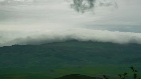 Timelapse of the low clouds on the Chianti hills Stock Footage 110407358