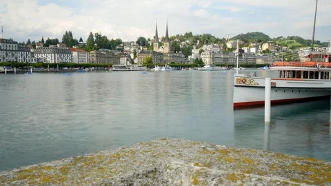Timelapse Lucerne Lake Stock Footage 93401743