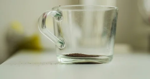 Timelapse of making coffee with suga Stock-Footage 129595155