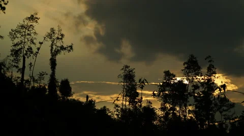 Timelapse Malaysia Sun Set Mountatin Видео 67373312