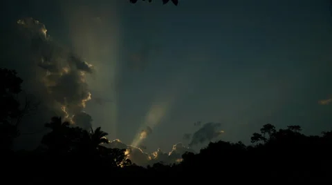 Timelapse Malaysia Sun Set with Sun Ray Видео 67373881