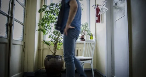 Timelapse of a man who thinks about something and argues with himself Stock-Footage 129574080