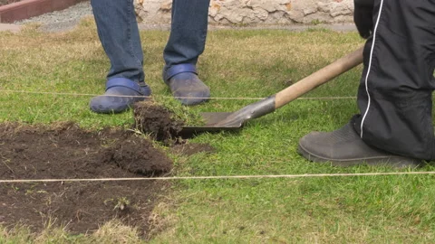 Timelapse, man work with soil Stock Footage 218200665