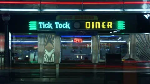 Timelapse Manhattan diner Видео 11559897