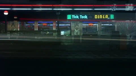 Timelapse Manhattan diner Stock Footage