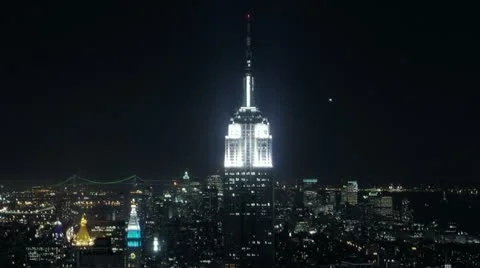 Timelapse Manhattan skyline Stock Footage