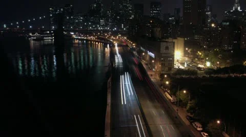 Timelapse Manhattan skyline Видео 11588654
