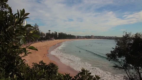 Timelapse Manly Beach Stock Footage 70351987