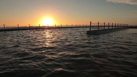 Timelapse Manly Pool Video stock 70360416