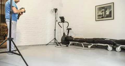 Timelapse of a man’s hard work for creativity Stock-Footage 129577926