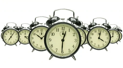 Timelapse of many running clocks Video stock 584558