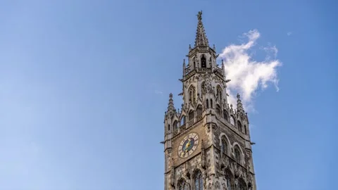 Timelapse Marienplatz Munich Stock Footage 244742133